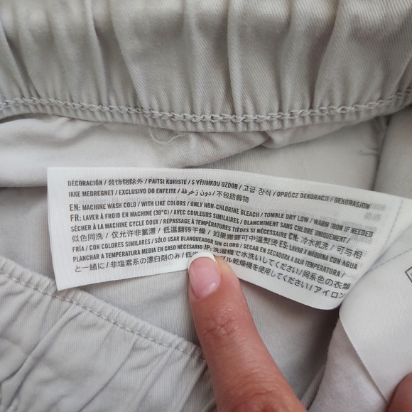 Hollister Men's Epic Flex Drawstring Parachute Pants Tan Beige Size XS - Picture 9 of 9